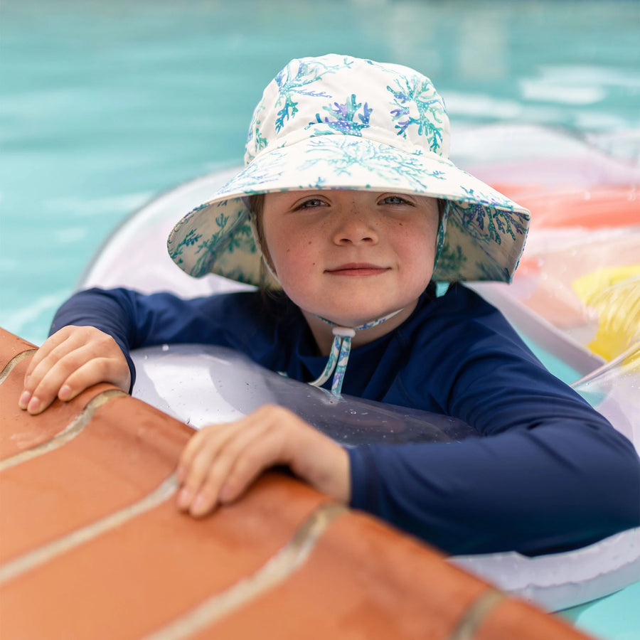 Jan & Jul Blue Coral | Aqua Dry Bucket Hat