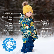 Jan & Jul Yellow | Kids Shell Jacket Puddle-Dry Waterproof Rain Jacket