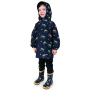 Jan & Jul Big Trucks | Kids Shell Jacket Puddle-Dry Waterproof Rain Jacket
