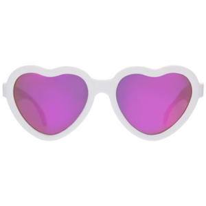 Babiator Sweethearts White w/Pink Mirror Lens Sunglasses