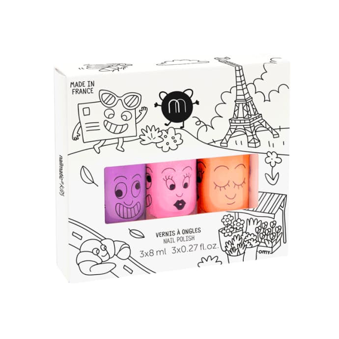 Nailmatic PARIS Set of 3 Dolly, Flamingo, Marshi