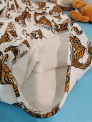 Kenzo Non Brushed Fleece with All Over Pop Tiger Shorts