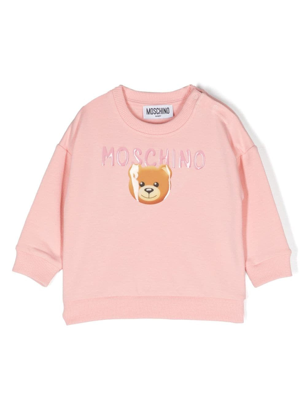 Moschino BabyTeddy Bear-motif cotton sweatshirt – Enfance Baby & Kids