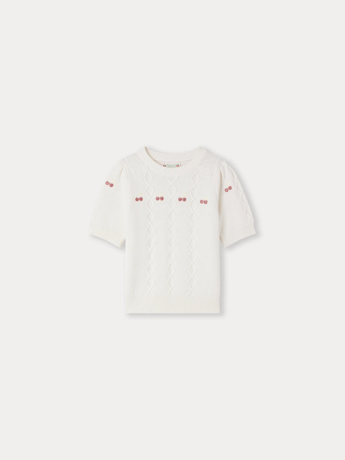 Bonpoint Off White Pullover Sweater Alphonza