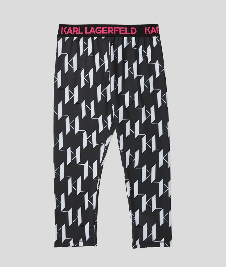 Karl Lagerfeld Sporty Legging with All Over Logo