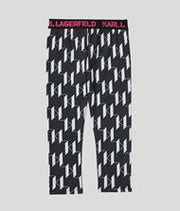 Karl Lagerfeld Sporty Legging with All Over Logo