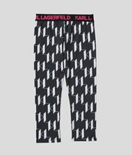 Karl Lagerfeld Sporty Legging with All Over Logo