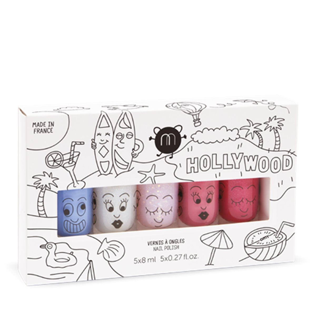 Nailmatic HOLLYWOOD Set of 5: Kitty,Polly,Bella,Gaston,Super