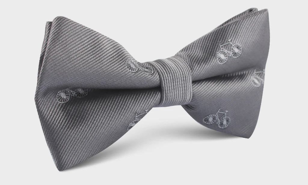 Otaa grey with white french bicycle bow tie
