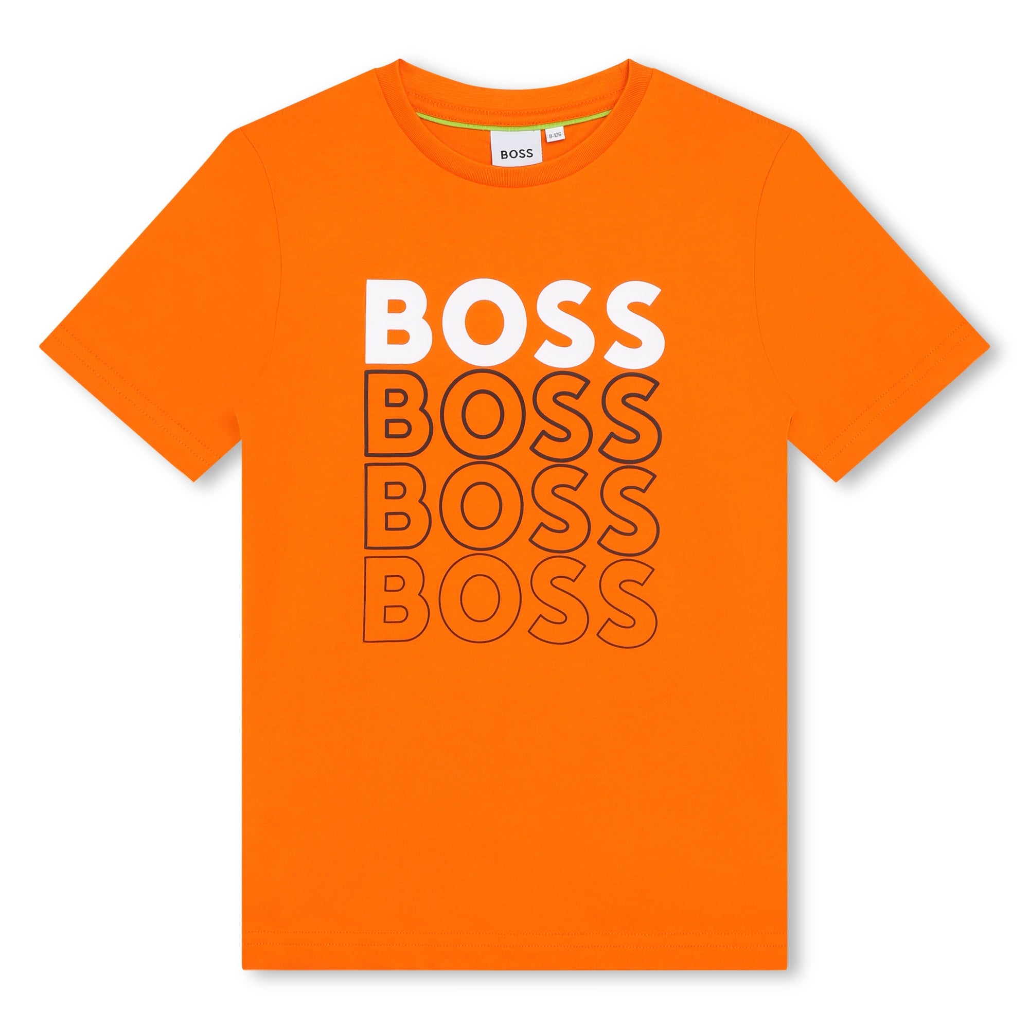Boss Gradient Printed Logo T-shirt Orange