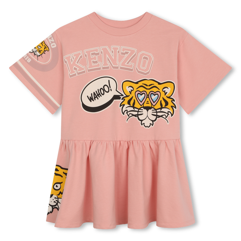 Kenzo Pink Short Sleeved Dress