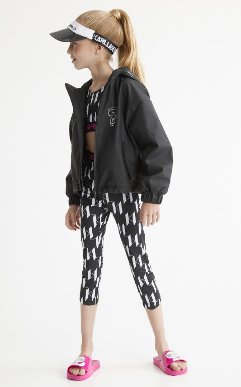 Karl Lagerfeld Sporty Legging with All Over Logo