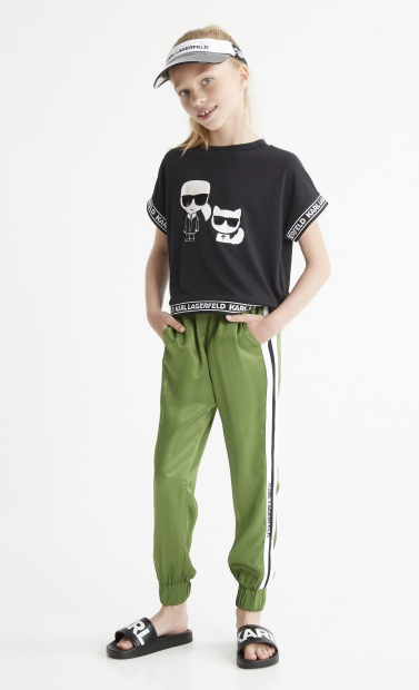 Karl Lagerfeld Girls Green Sweatpants