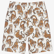 Kenzo Non Brushed Fleece with All Over Pop Tiger Shorts