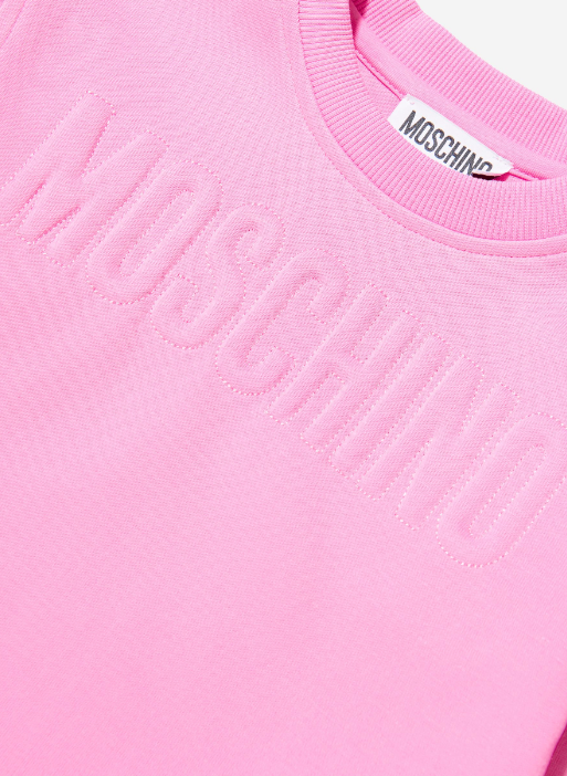 Moschino Kids Pink Sweatshirt with Logo