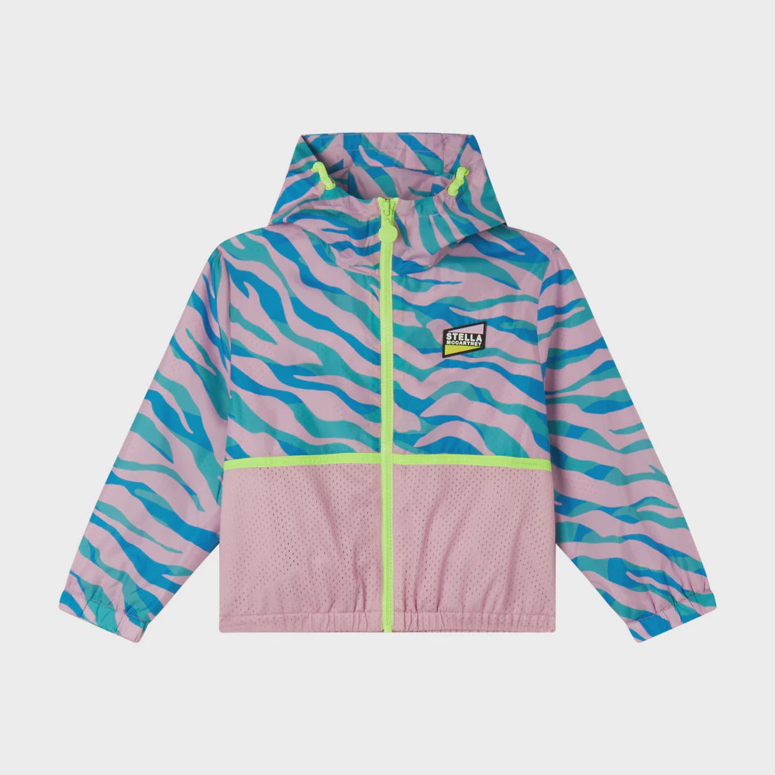 Stella McCartney Girls Pink Zebra Print Jacket