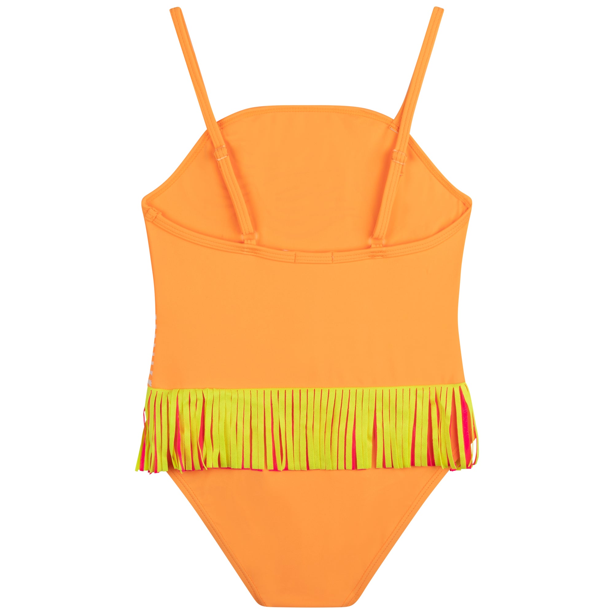 Billieblush Girls 1 piece Swimsuit with Fringe around waist