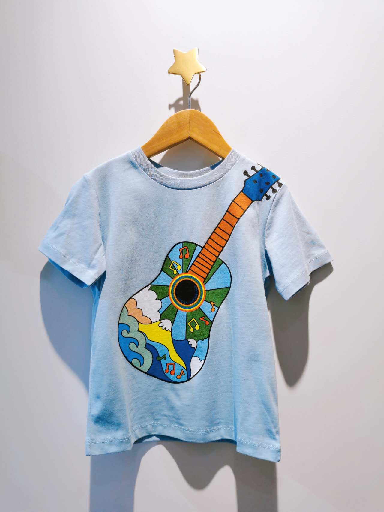 Stella McCartney Boy Tee with hippy Guitar Print