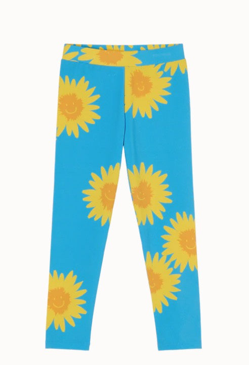 Stella Mccarteny Girls sunflowers Pilyamide Jersey leggings