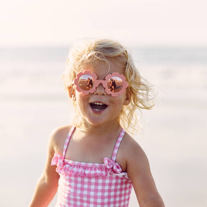 Babiator The Flower Child Pink Flower with Polarized Rose Gold Lens