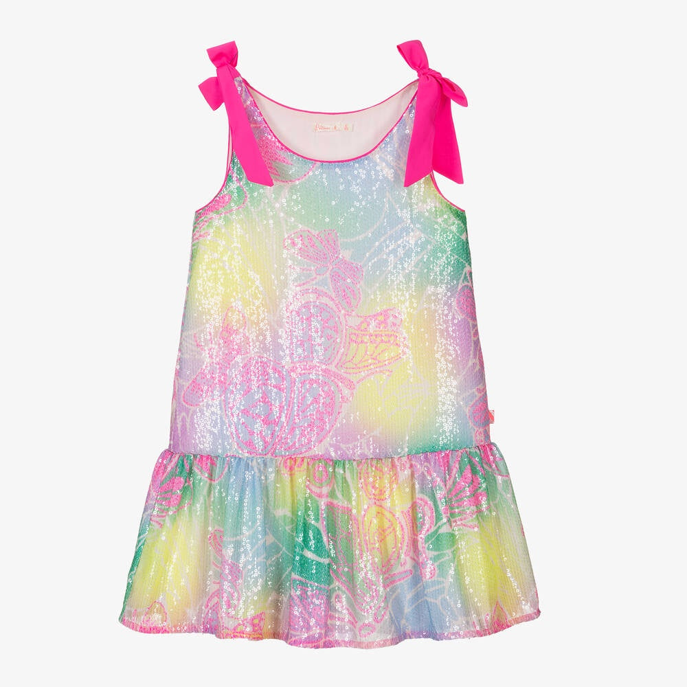 Billieblush Sequin Dress with Butterfly