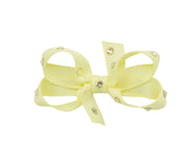 Olilia Designs Clip Classic Bow with Crystals Small