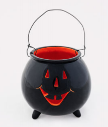 180° Pumpkin Votive, Ceramic, 5"