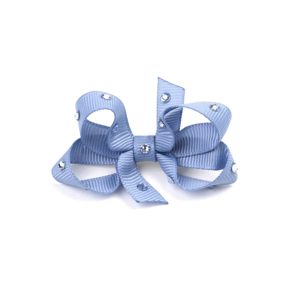 Olilia Designs Clip Classic Bow with Crystals Small