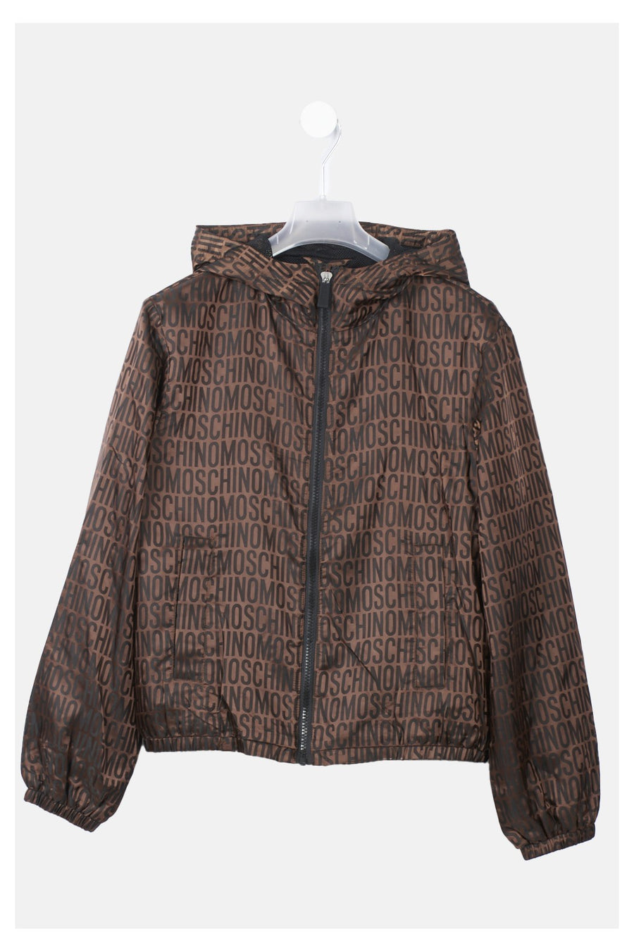 Moschino Kids Allover Logo Nylon Windbreaker