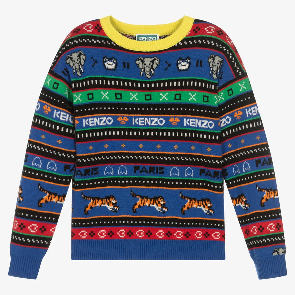 Kenzo Boys Multicolour Knit Sweater