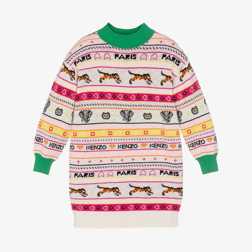 Kenzo Monogram Jacquard Sweater - Multicolor on Garmentory