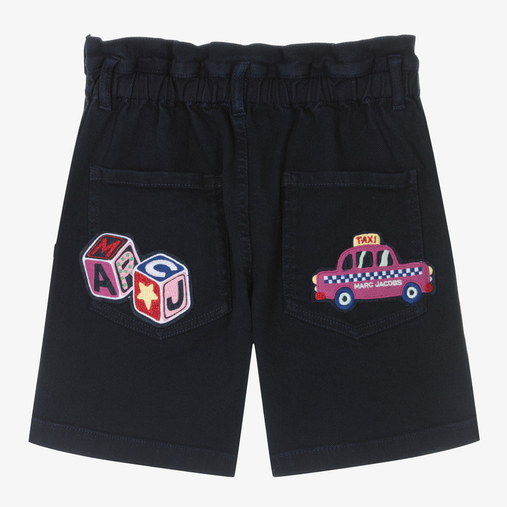 The Marc Jacobs Girls Blue Cotton Shorts