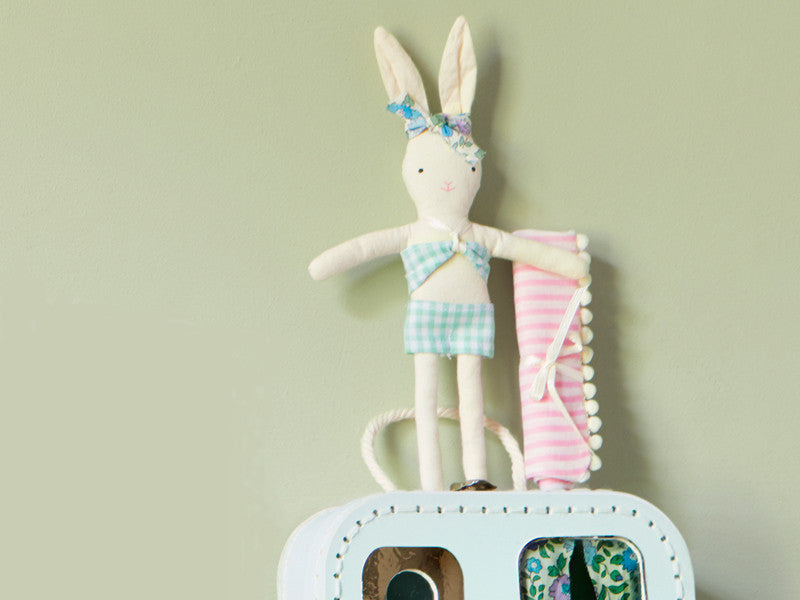 Meri Meri Caravan Bunny Mini Suitcase Doll