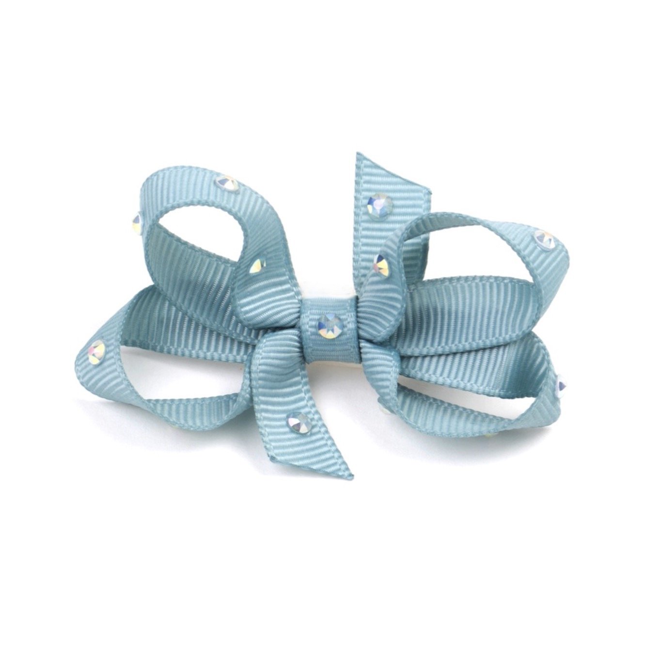 Olilia Designs Clip Classic Bow with Crystals Small